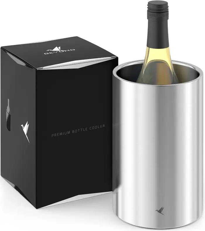 accessoire vin seau à glace champagne vin blanc effervescent refroidir vin